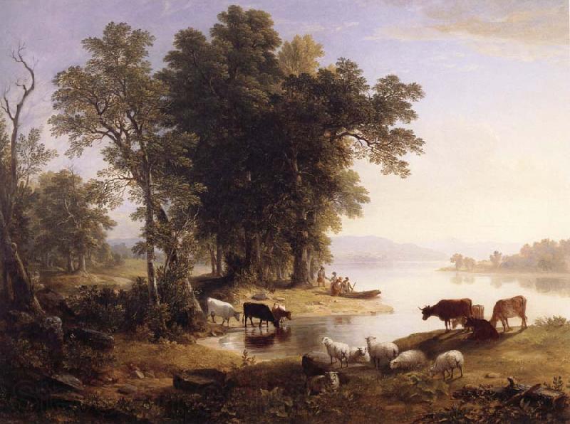 Asher Brown Durand Hudson River Looking Toward the Catskill France oil painting art